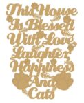 This_house_is_blessed_with_Love,_Laughter,_Happiness_and_Cats_plaque