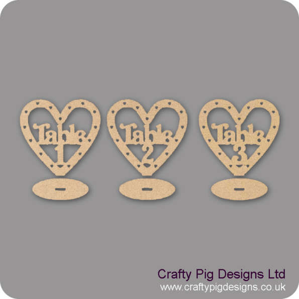 TABLE-NUMBER-FREESTANDING-HEARTS