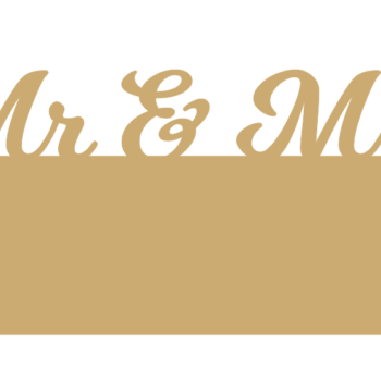 Mr and Mrs name plaque for vinyl new