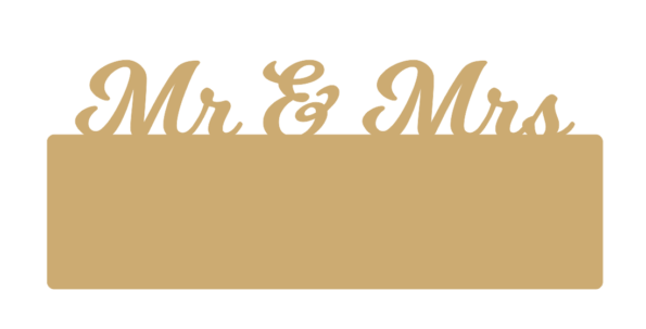 Mr and Mrs name plaque for vinyl new