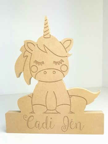 personalised engraved unicorn