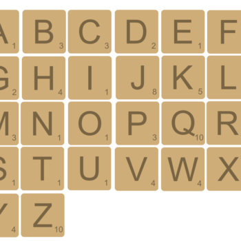 scrabble tiles