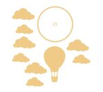 balloon and cloud mobile