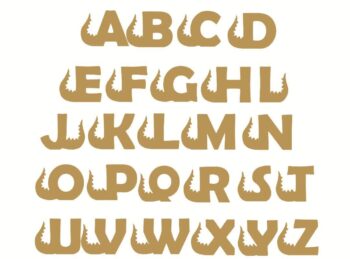 dinosaur tail letters