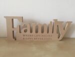 engraved family block
