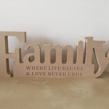 engraved family block