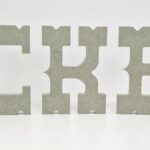 cowboy font letters mdf