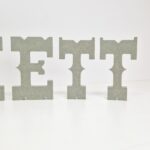 cowboy font letters mdf