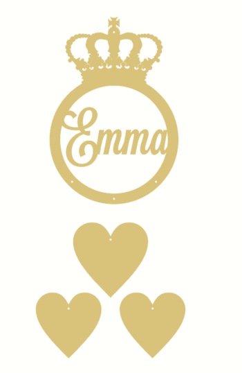 crown and heart dream catcher olivia font