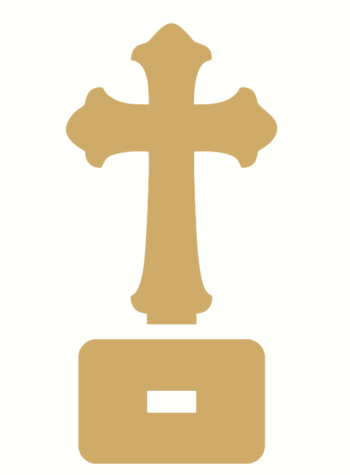 communion cross on base