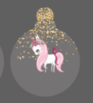 glitter unicorn bauble pic 1
