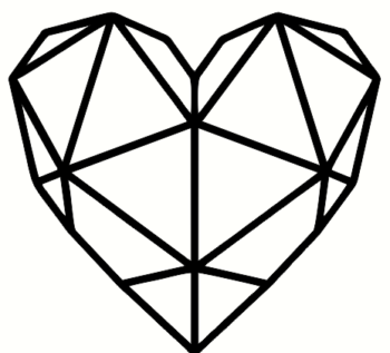 geometric heart