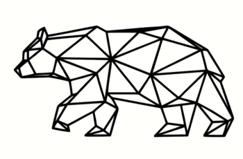 geometric polar bear