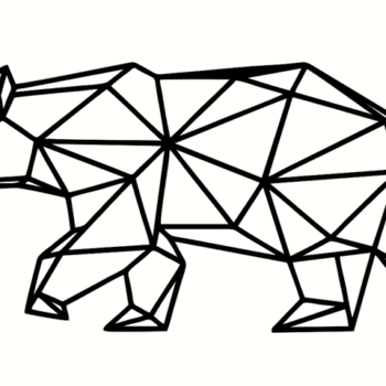 geometric polar bear