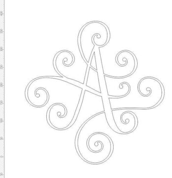 swirly monogram