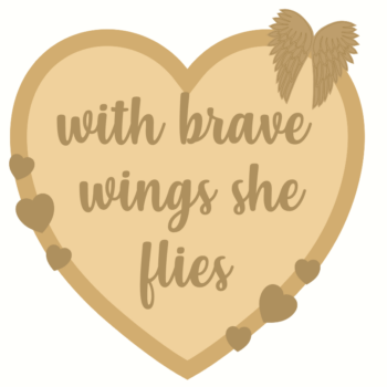 WITH BRAVE WINGS SHE FLIES