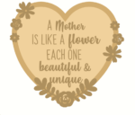 a mother is like a flower circle