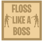 flossing layered plaque