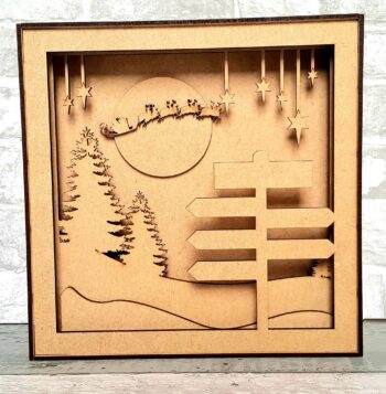 signpost shadow box