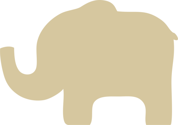 trunk up elephant
