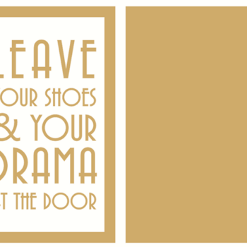 leave your shoes