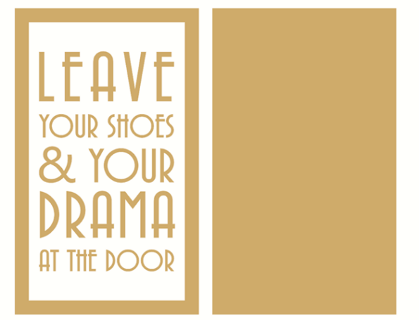 leave your shoes