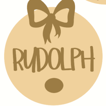rudloph with nose and bow