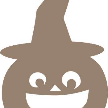 FACE CUT OUT PUMPKIN WITH HAT