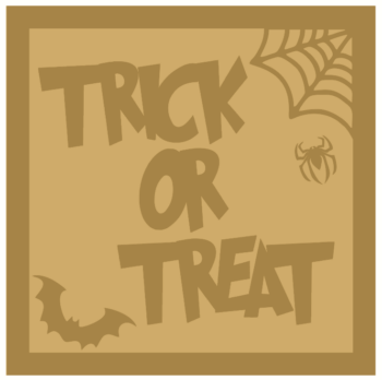 trick or treat layered sign