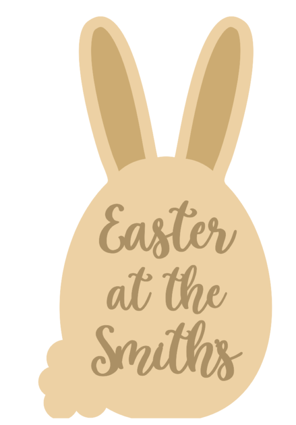 3mm Layered Tall Ear Easter At Sign