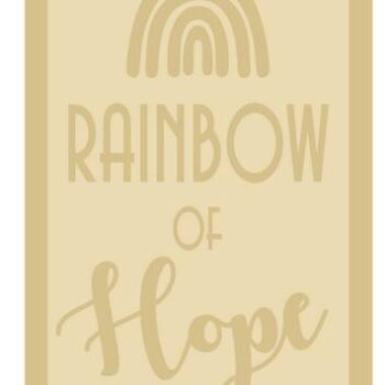 rainbow of hope A4