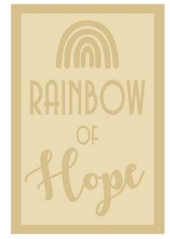 rainbow of hope A4