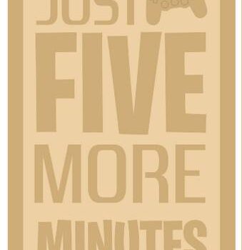 just five more minutes large words style 2