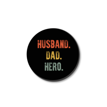 3mm Printed Token - Husband Dad Hero