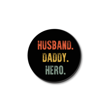 3mm Printed Token - Husband Daddy Hero