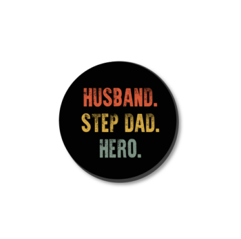 3mm Printed Token - Husband Step Dad Hero