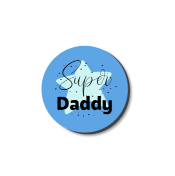 3mm Printed Token - Super Daddy - Blue