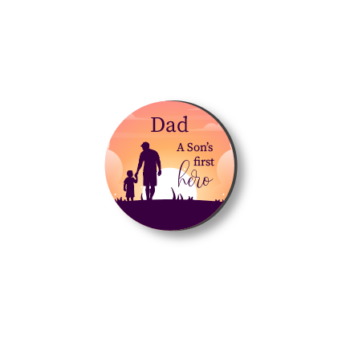 3mm Printed Token - Dad - A Son's First Hero