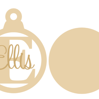 name and initial bauble