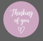 thinking of you printed token