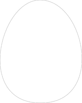 10cm Acrylic Egg Shape (Pack of 10)