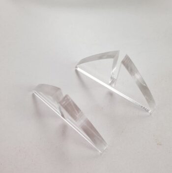 Pair of 5mm acrylic feet for 3mm acrylic sheets