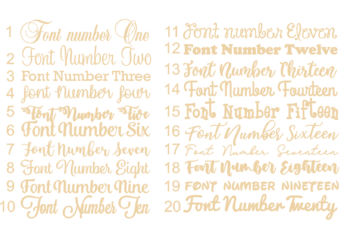 FONT LIST