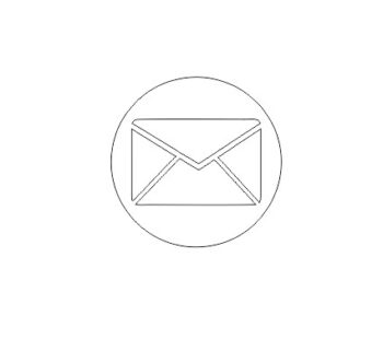 Acrylic Email Icon (pack of 5)