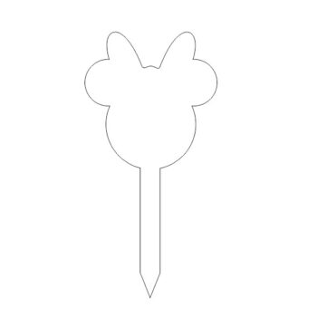 lady mouse cake topper