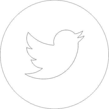 Acrylic Twitter Icon (pack of 5)