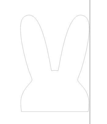 15cm Acrylic Bunny Head (Pack of 10)