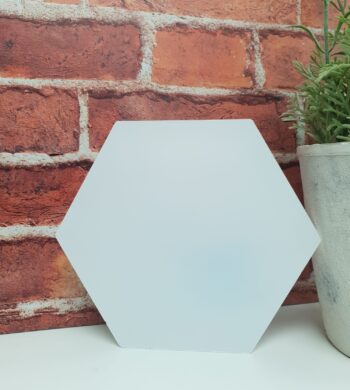 10mm Thick Acrylic Freestanding Hexagon