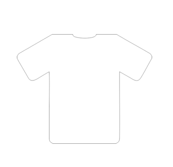 10mm Thick Acrylic T Shirt Shape