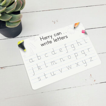 Reusable Printed Letter Tracing Board - Sans Lowercase Alphabet